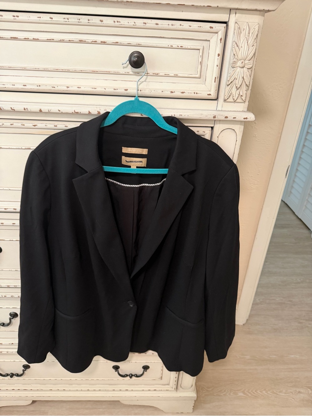 Talbots Black Single-Button Tailored Blazer- Clearance